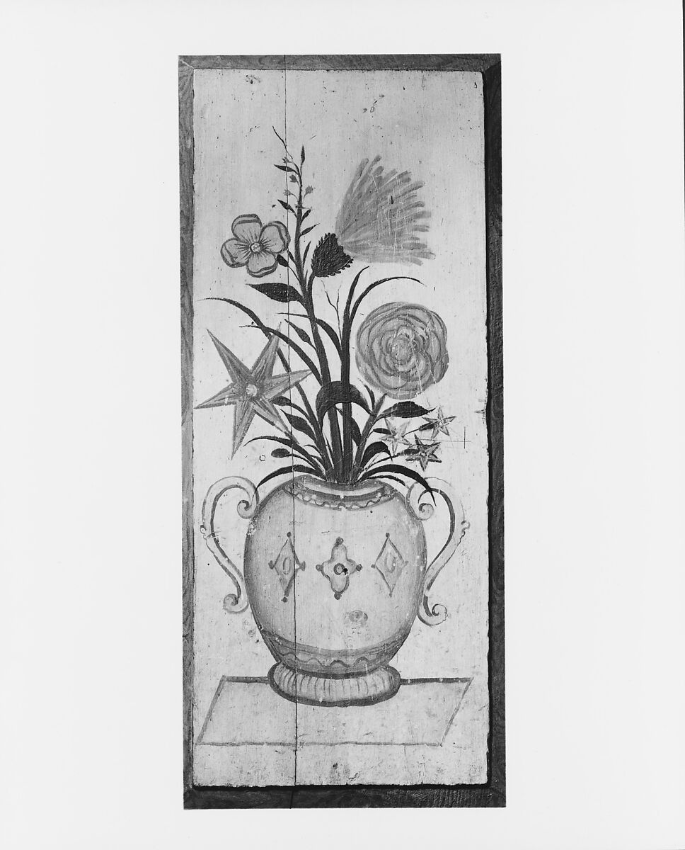 Panels and Door from the Hoagland Farm, Griggstown, New Jersey, Painted pine, American