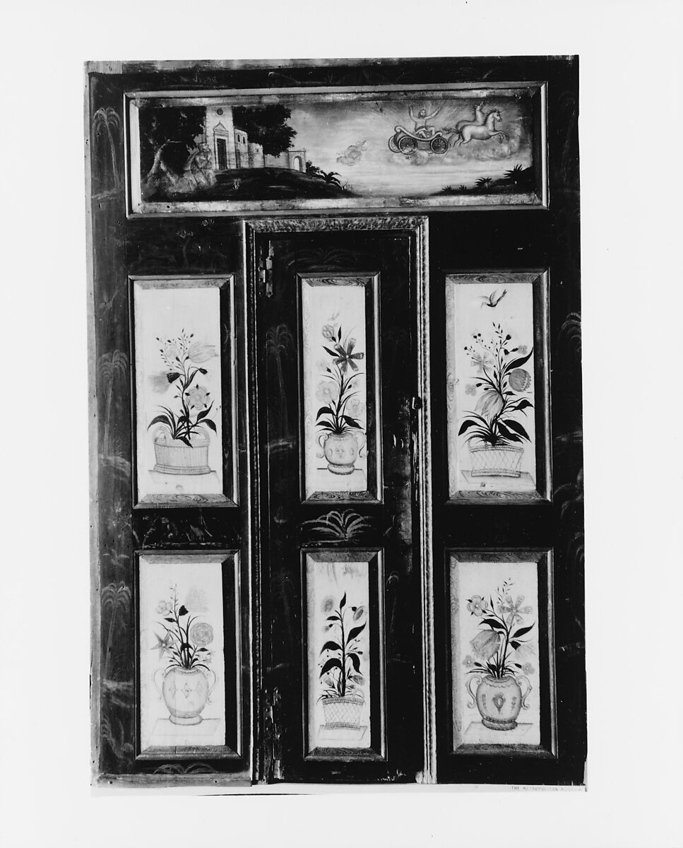 Panels and Door from the Hoagland Farm, Griggstown, New Jersey, Painted pine, American