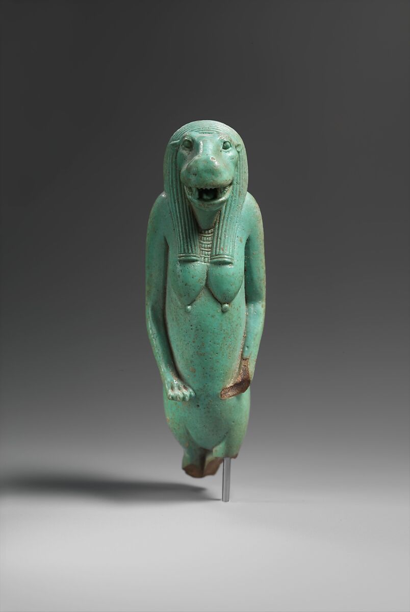 Taweret Amulet, Faience 