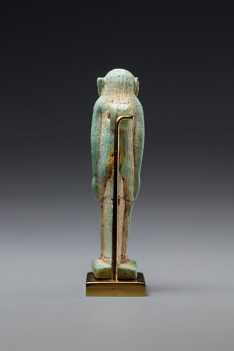 Ape Amulet, Faience