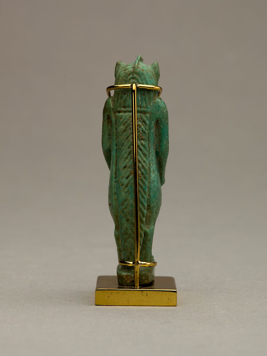 The Goddess Taweret with a Feline Head, Faience