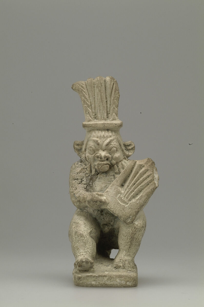 Bes Amulet, Faience 