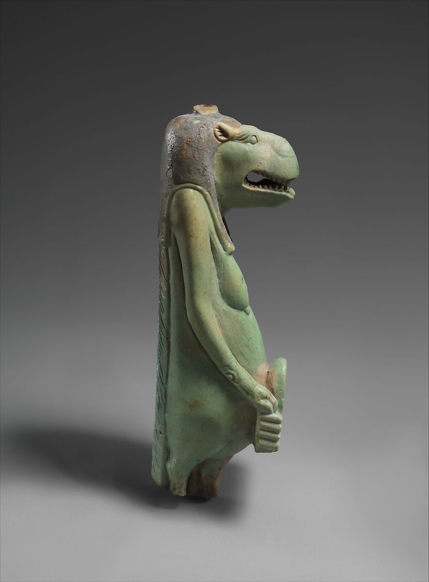 Amulet of Taweret, Faience