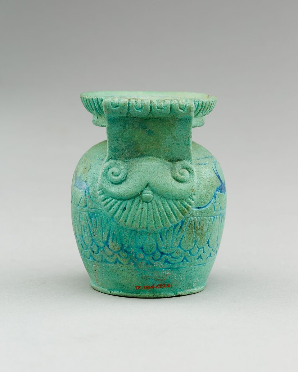 Aryballos, Faience