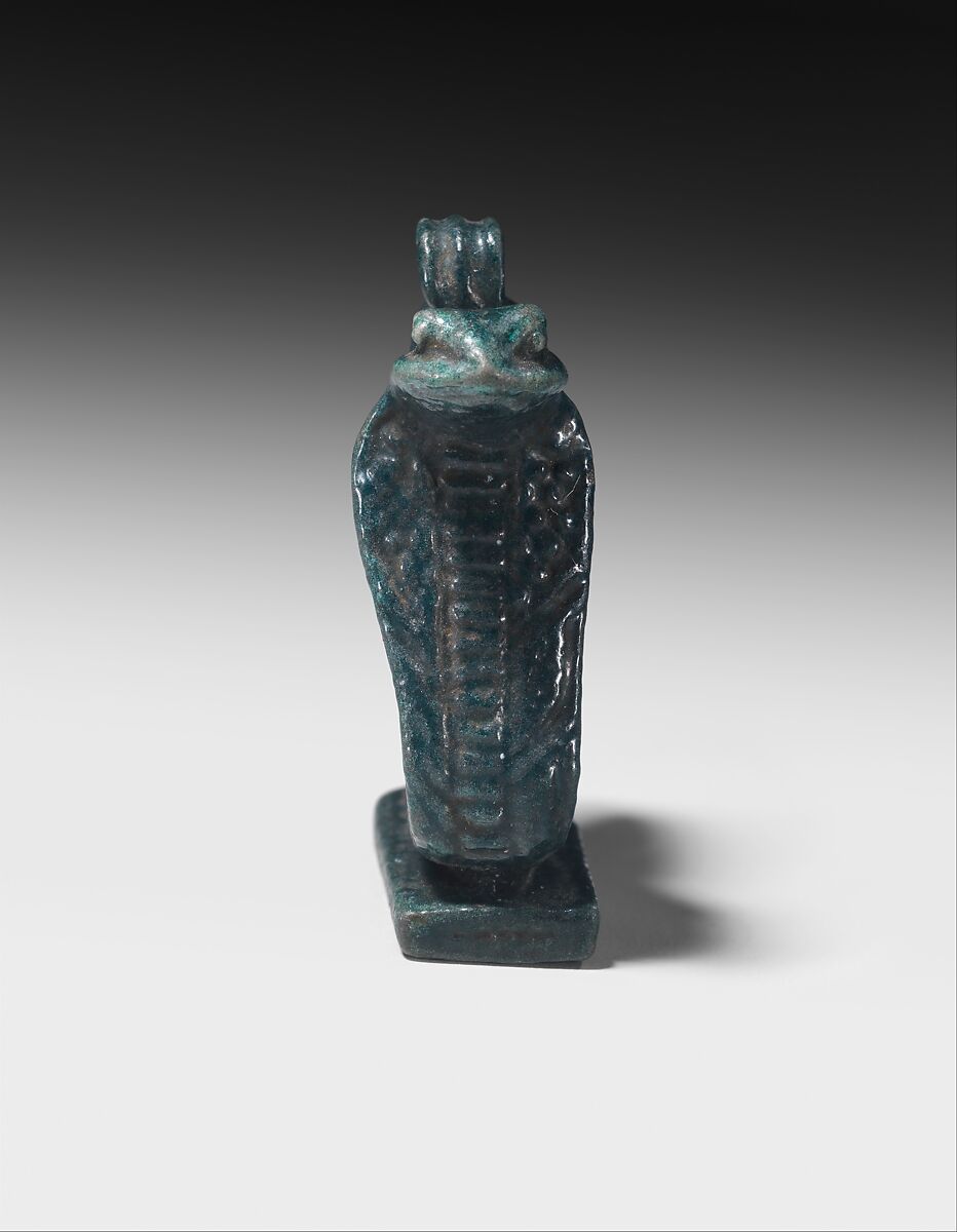 Cobra Amulet, Faience