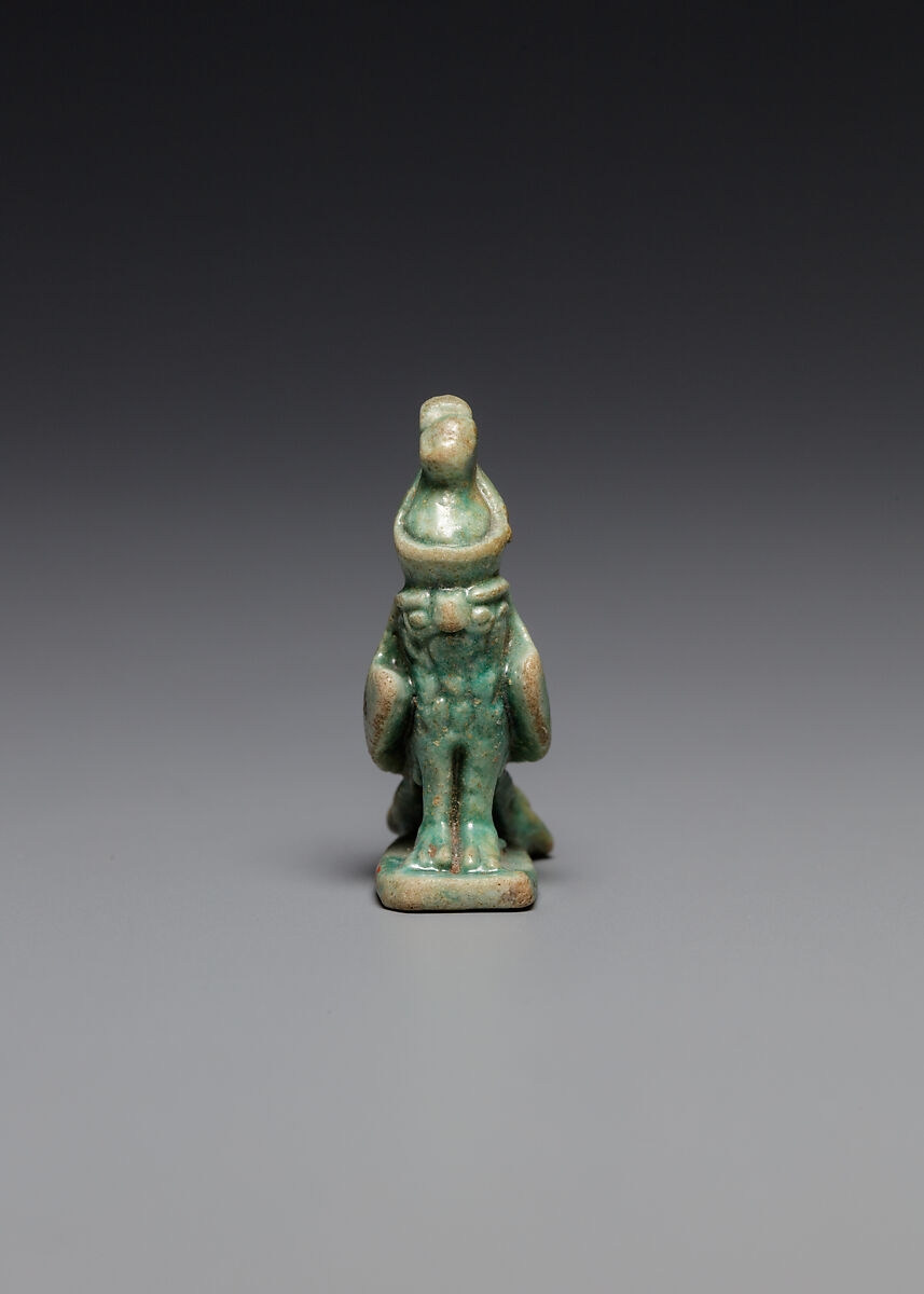 Horus falcon, Faience