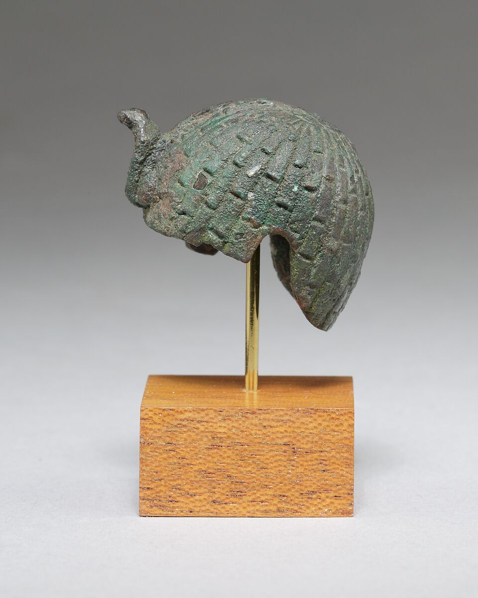 Miniature Headdress, Bronze or copper alloy 