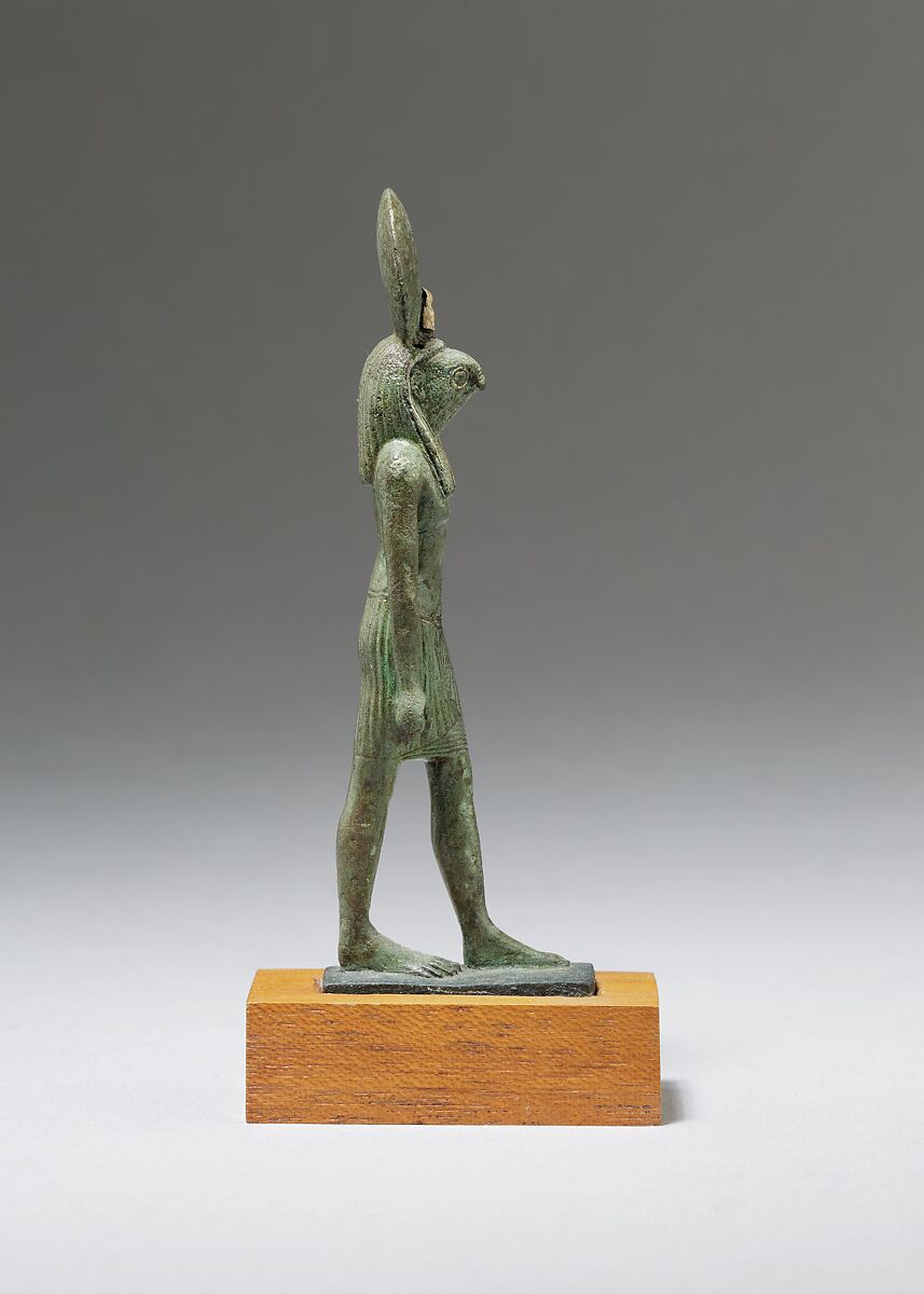 Standing Figure of Re-Harakhty, Cupreous metal