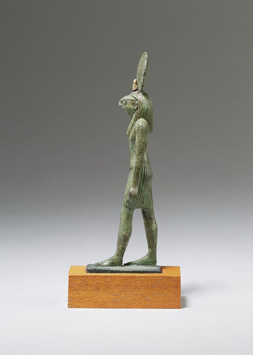 Standing Figure of Re-Harakhty, Cupreous metal