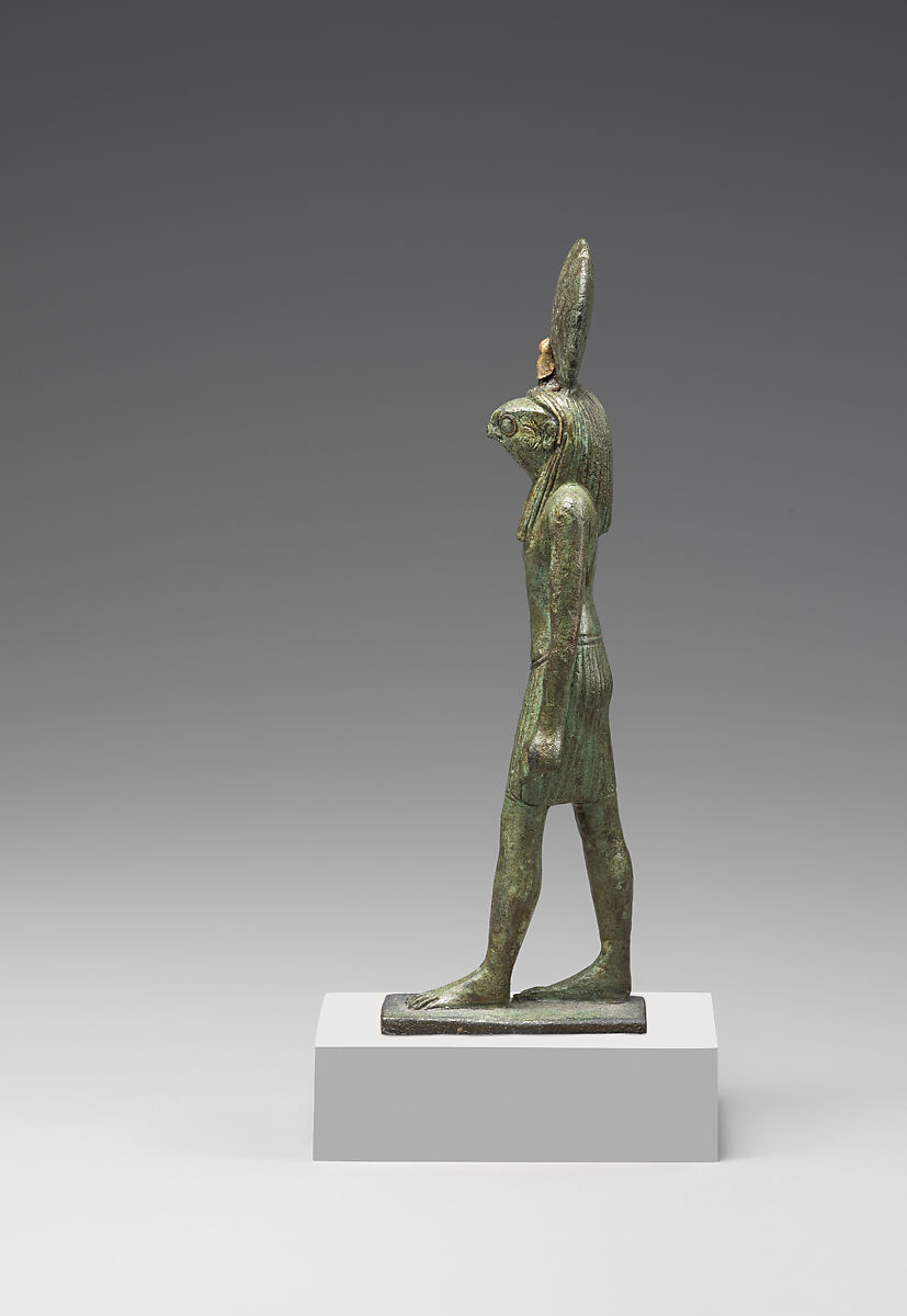 Standing Figure of Re-Harakhty, Cupreous metal
