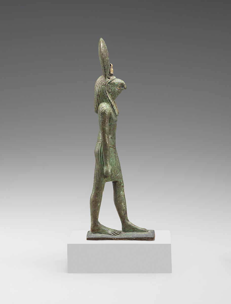 Standing Figure of Re-Harakhty, Cupreous metal