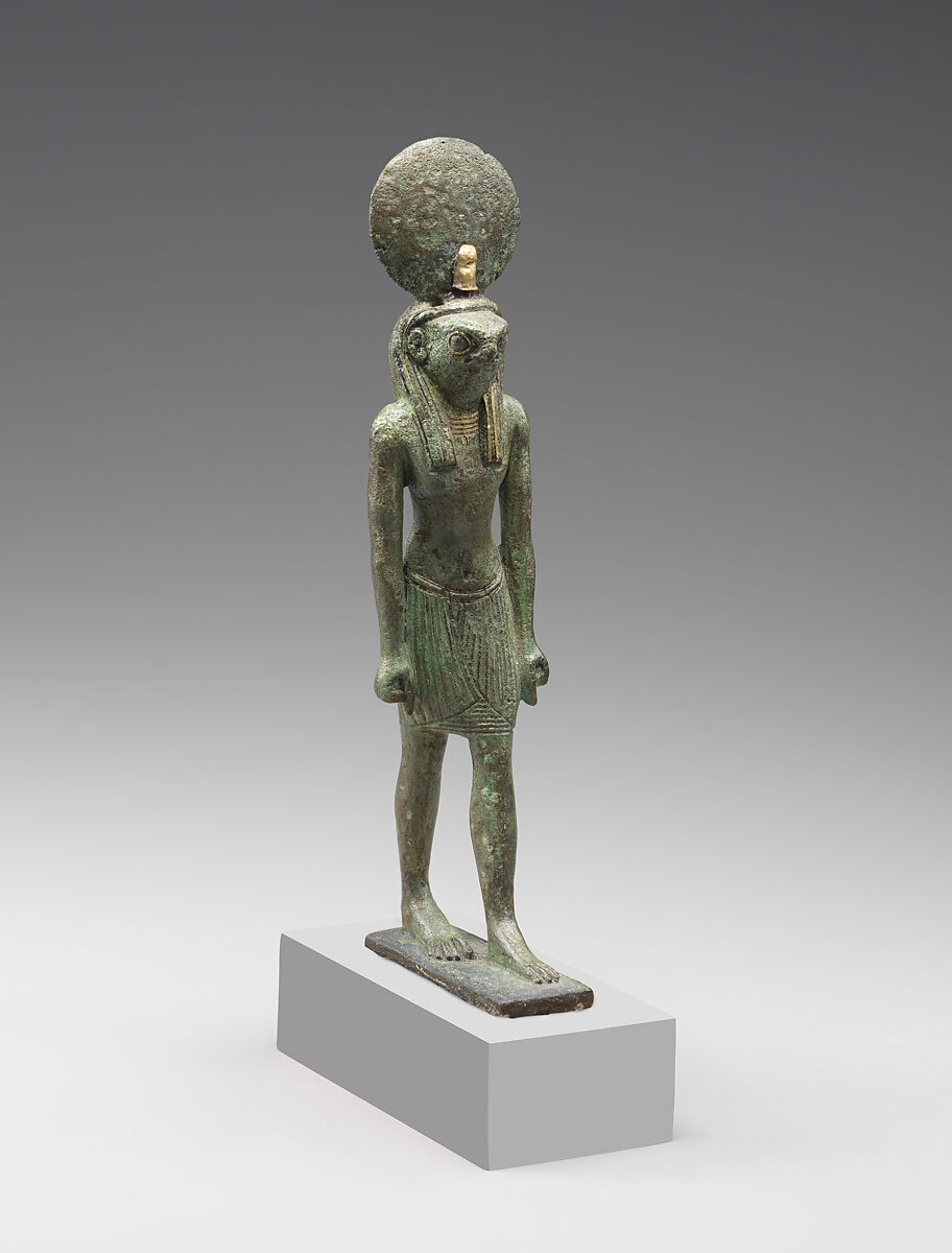 Standing Figure of Re-Harakhty, Cupreous metal