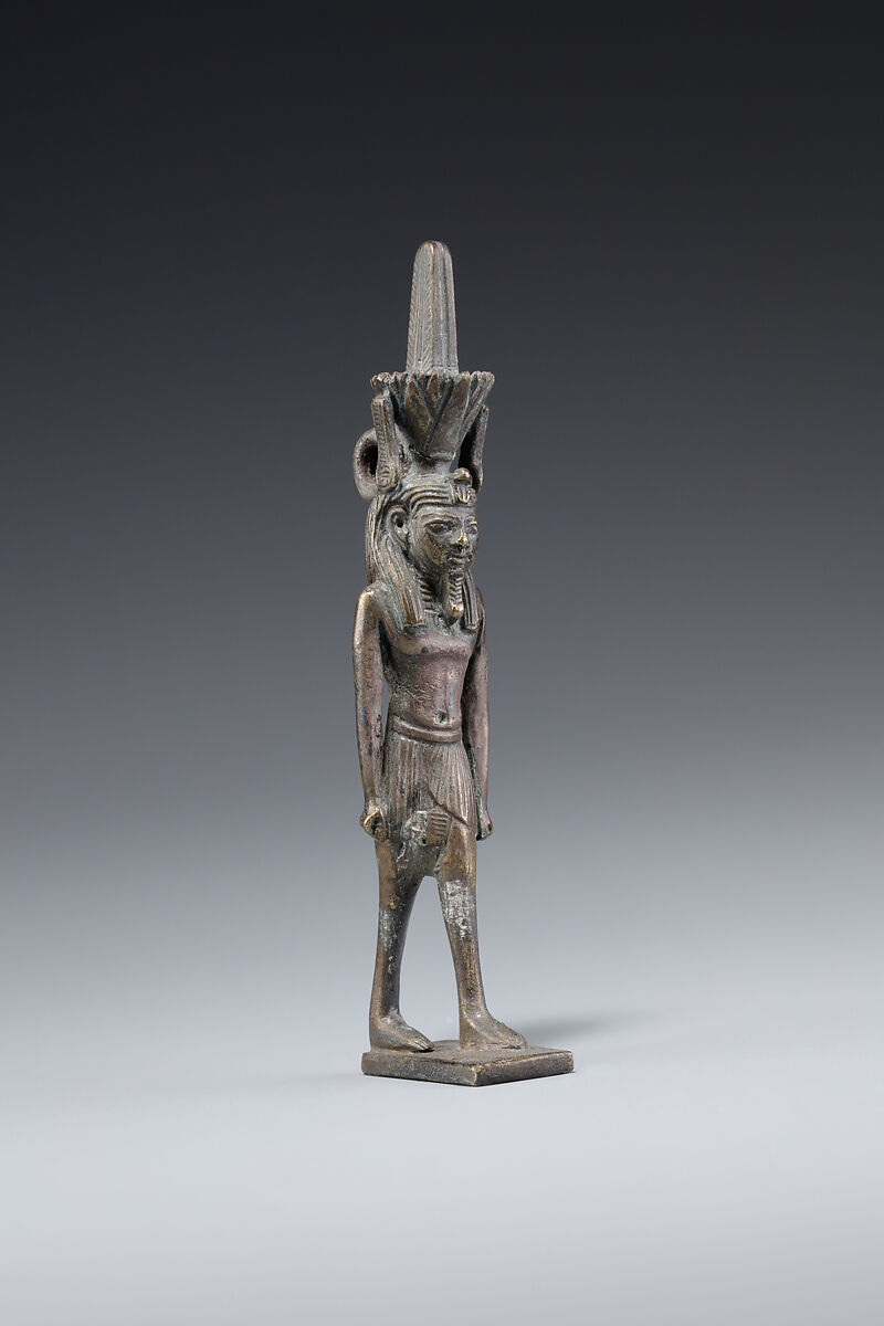 Standing Figure of Nefertum, Silver 