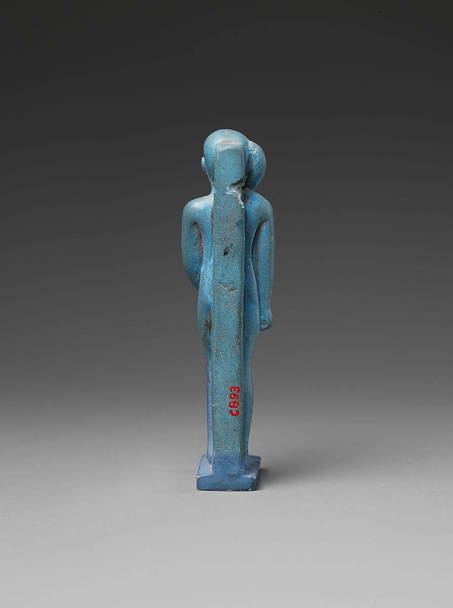 Amulet: Harpokrates, Faience