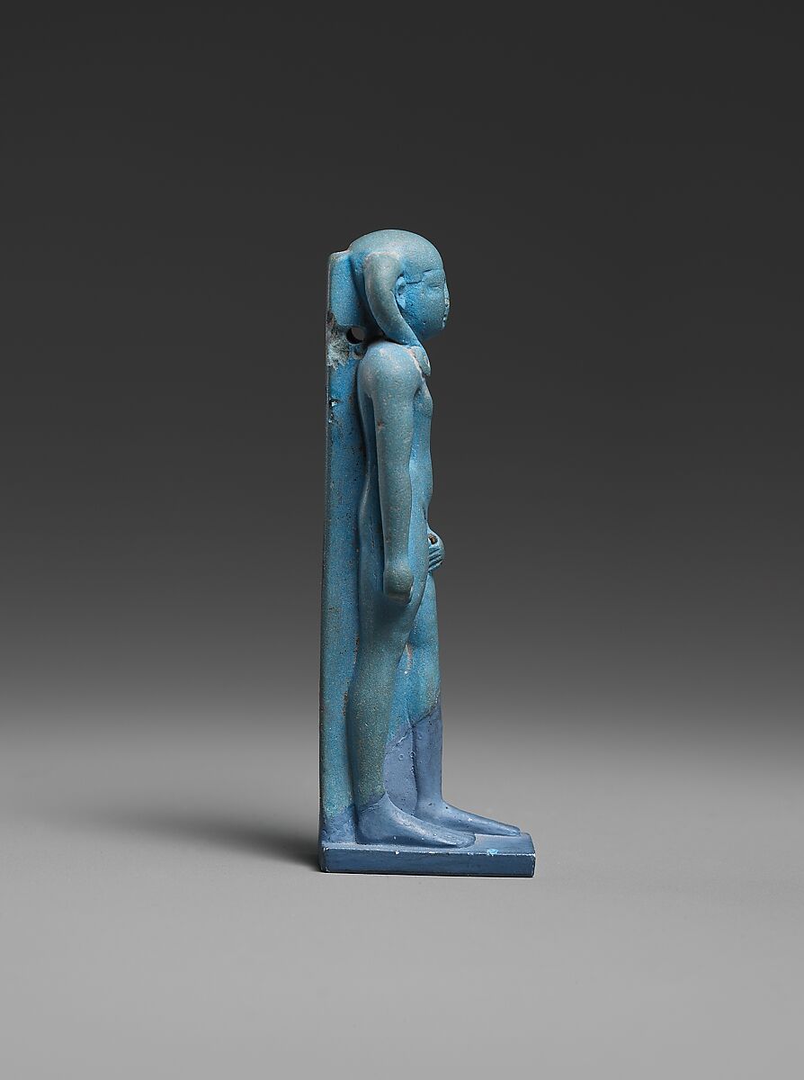 Amulet: Harpokrates, Faience