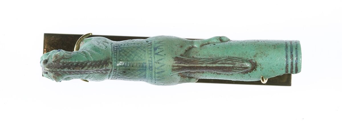 Whip Handle in the Form of a Horse, Faience