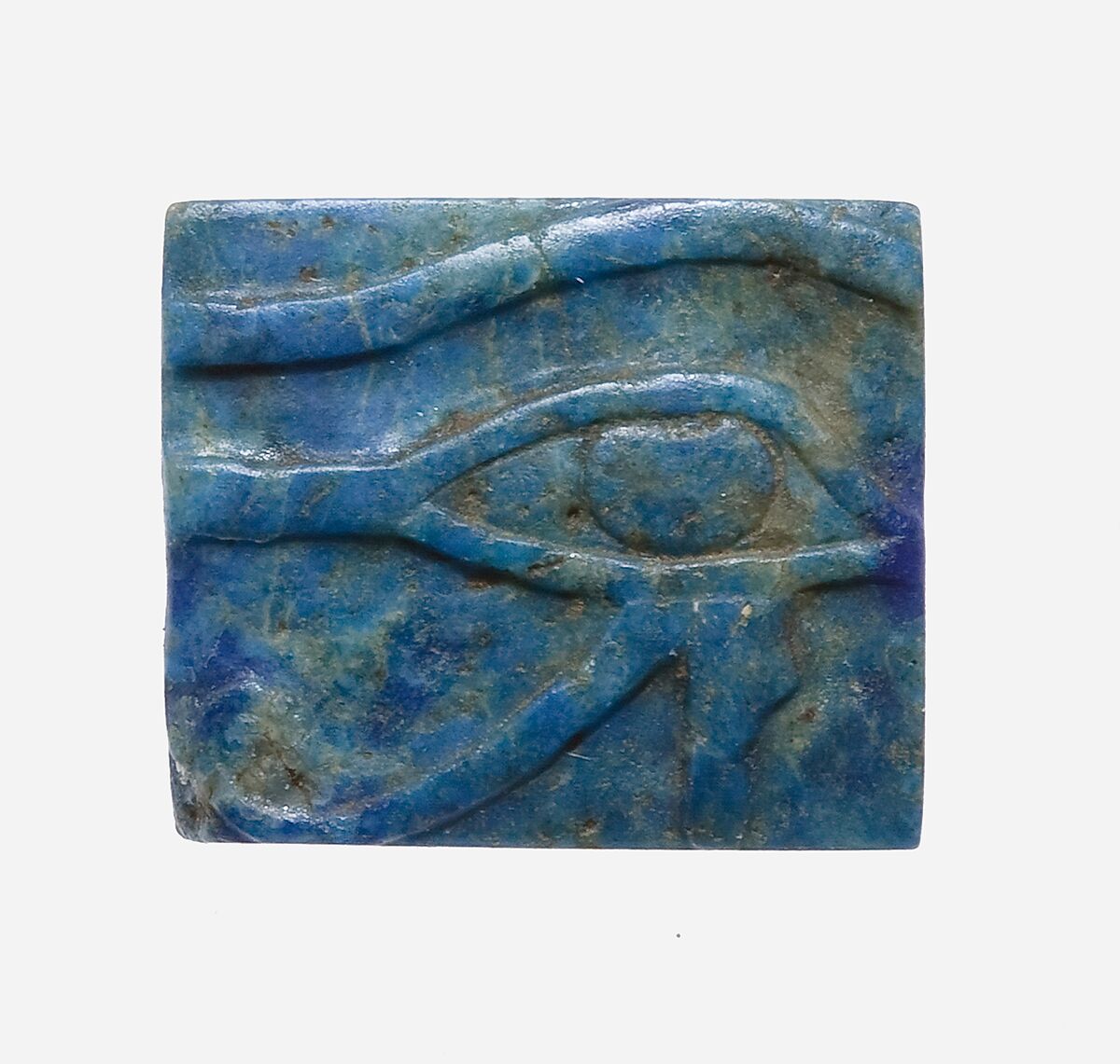 Plaque: Wedjat Eye, Lapis lazuli 