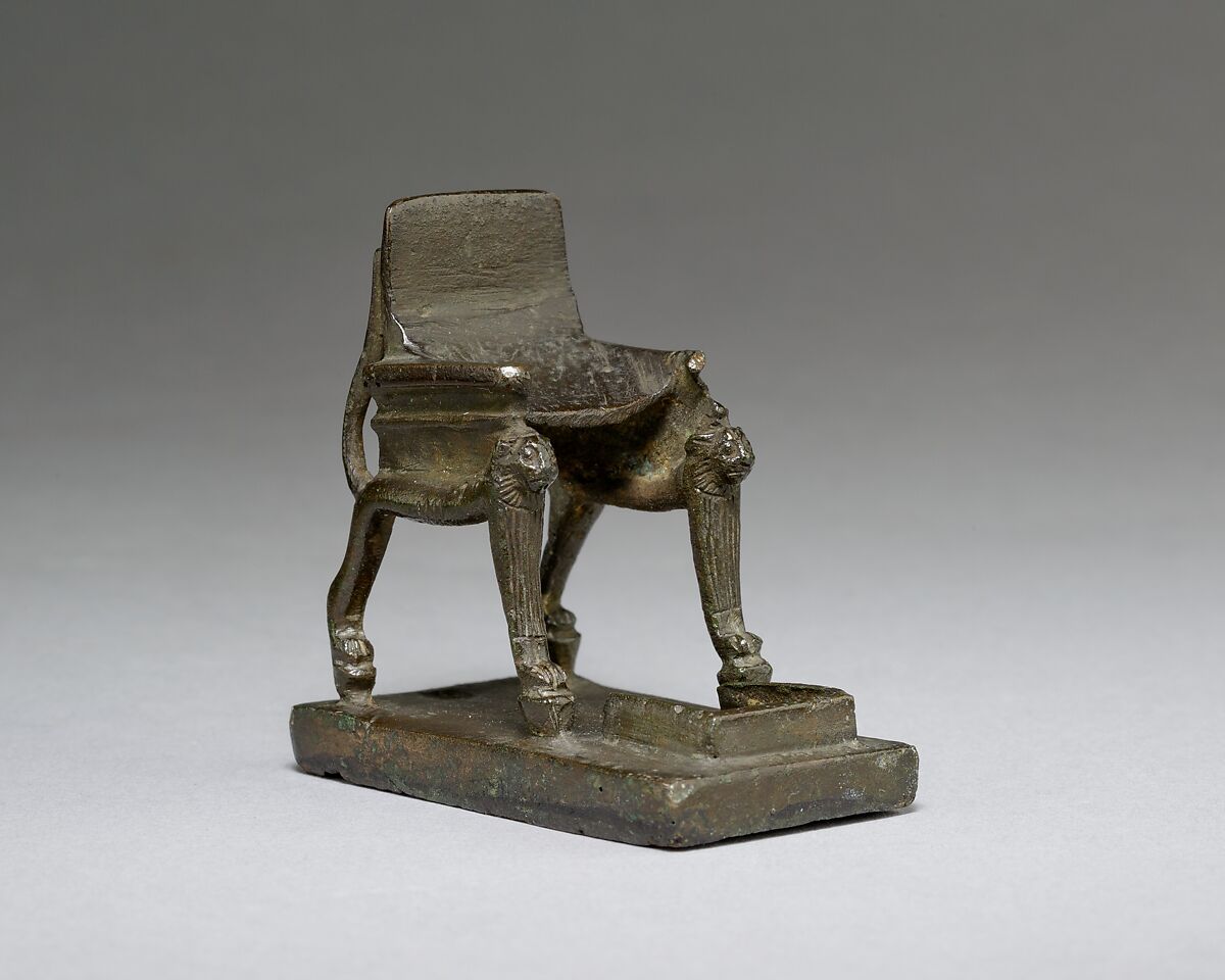 Throne for Statuette of a Deity, Cupreous metal