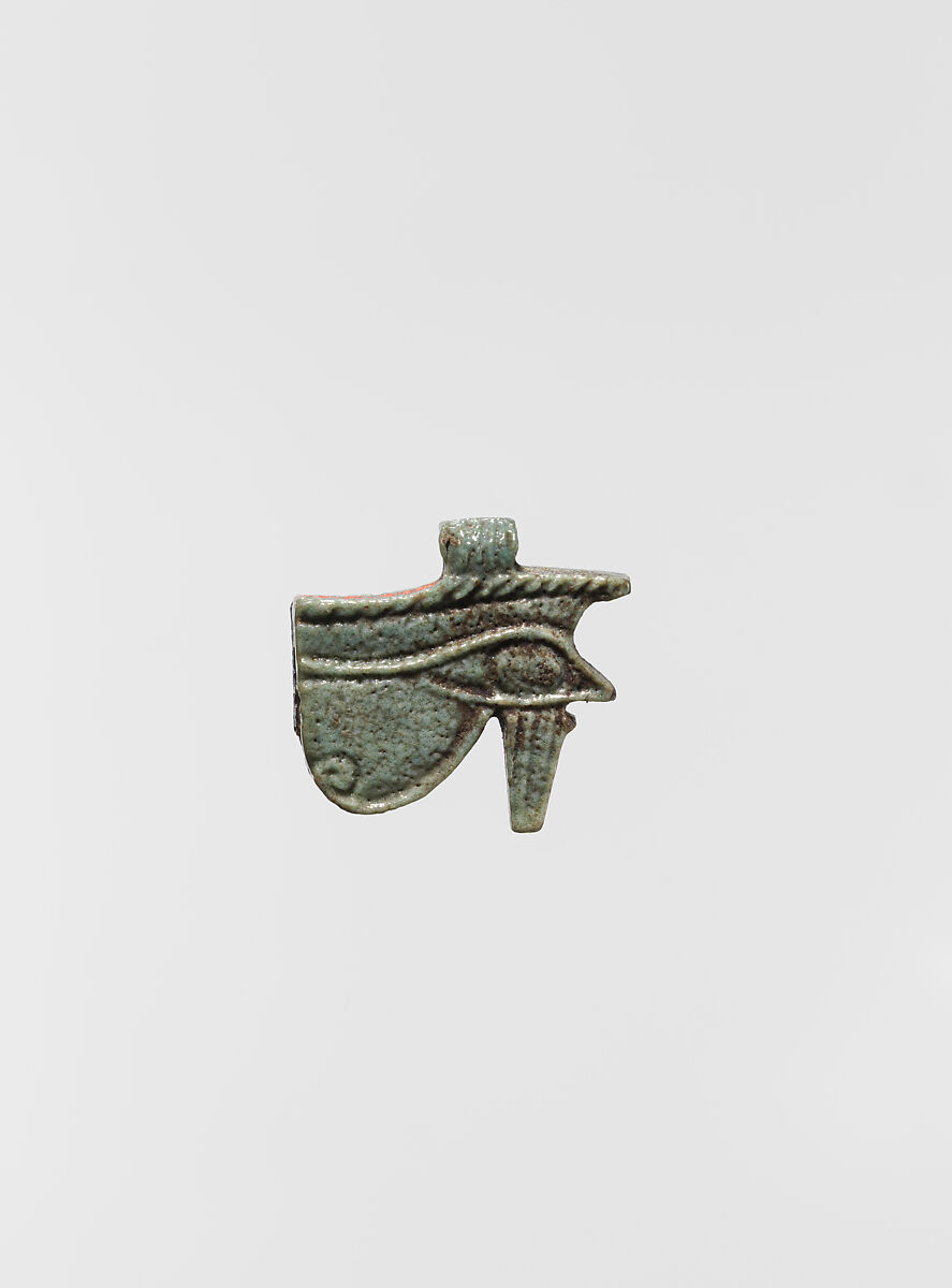 Wedjat Eye Amulet, Faience 