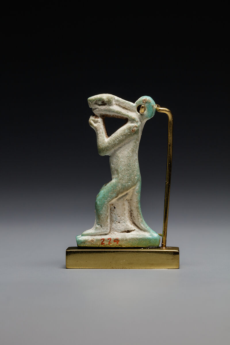 Nehebkau (snake deity), Light blue faience