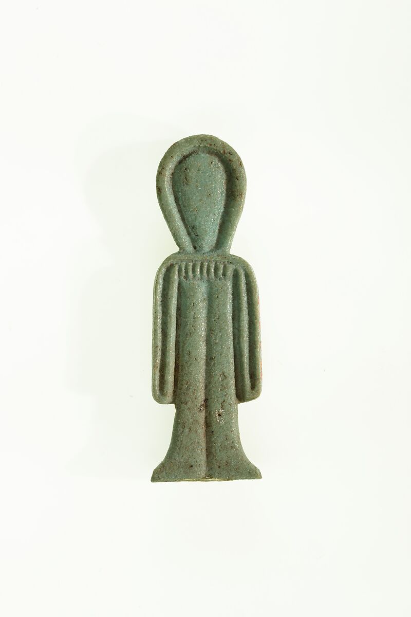 Tit (Isis knot) amulet, Green faience 