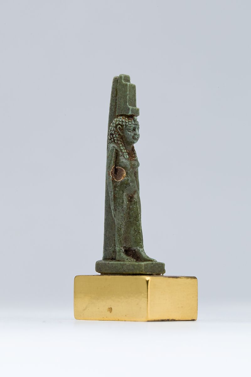Isis amulet, Faience