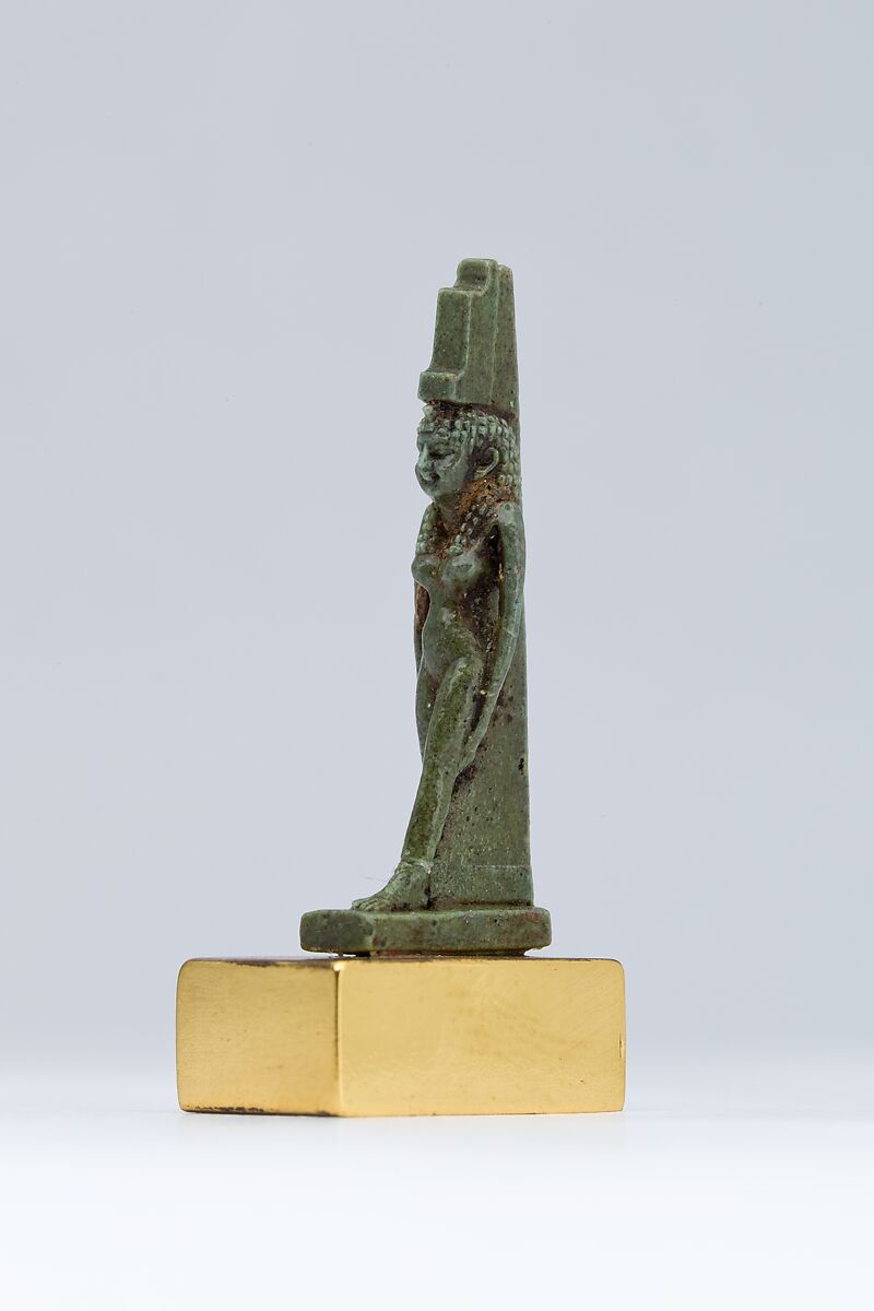 Isis amulet, Faience