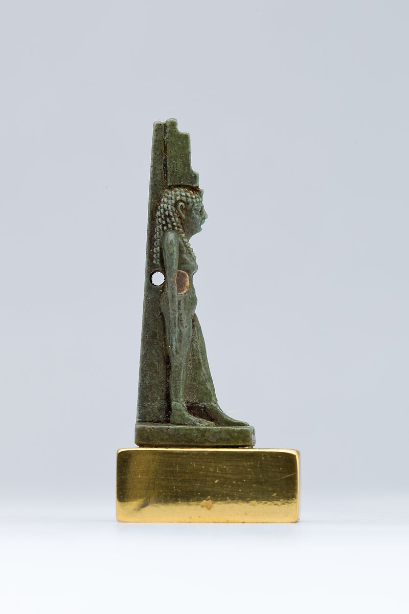 Isis amulet, Faience
