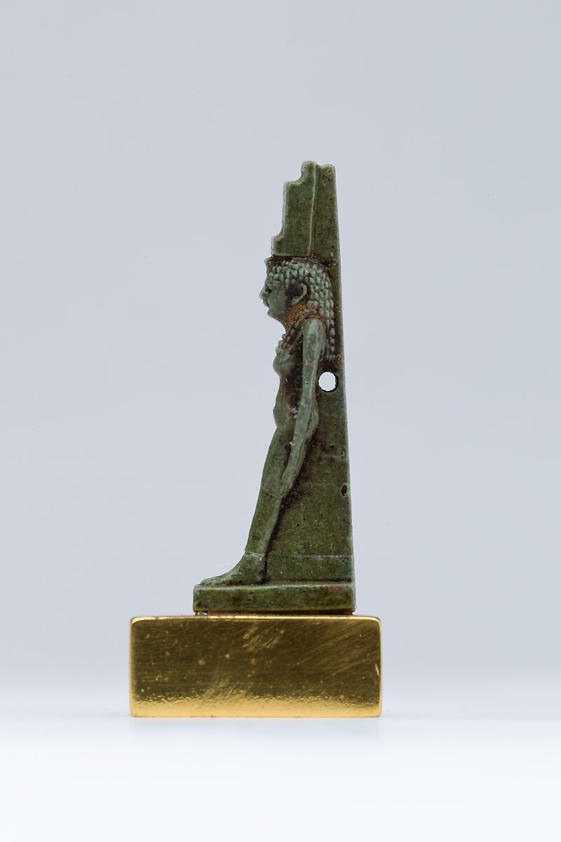 Isis amulet, Faience
