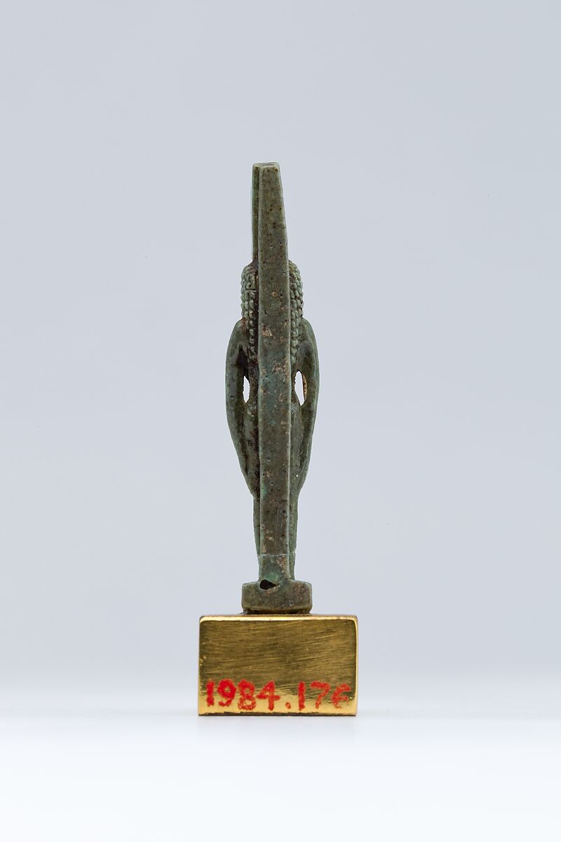 Isis amulet, Faience
