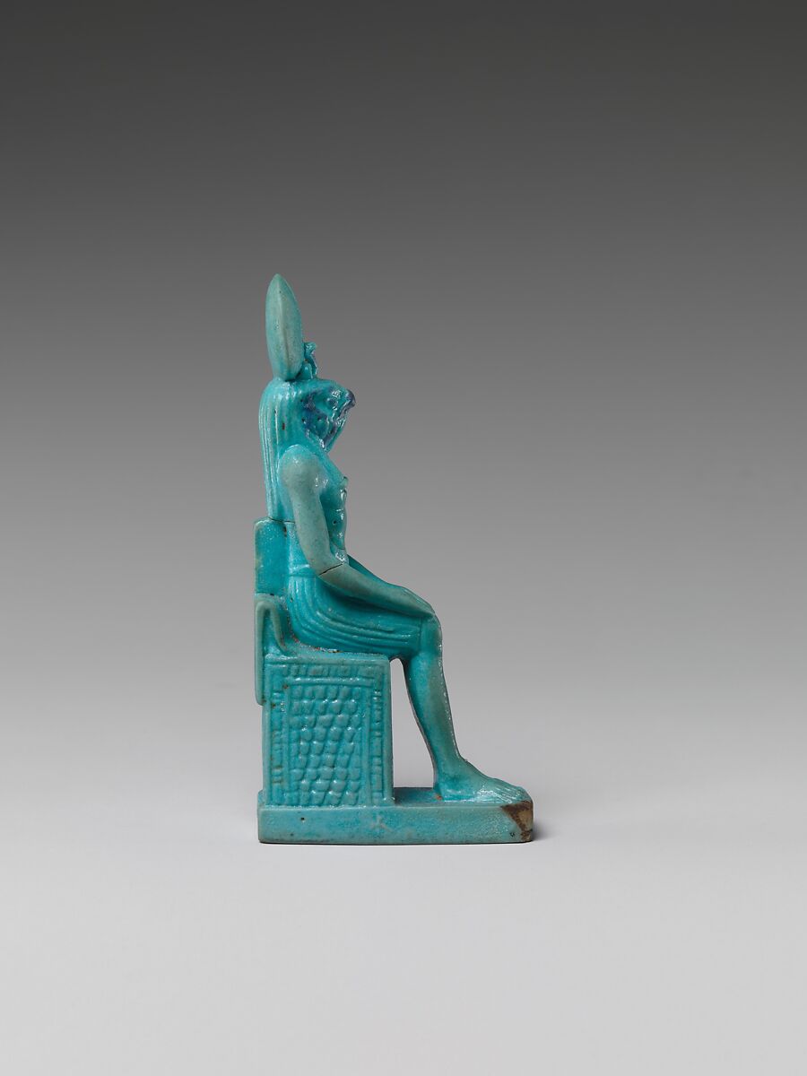 Statuette of Re-Harakhty, Faience