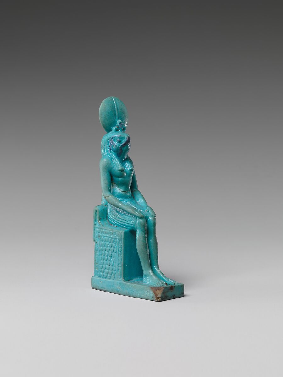 Statuette of Re-Harakhty, Faience 