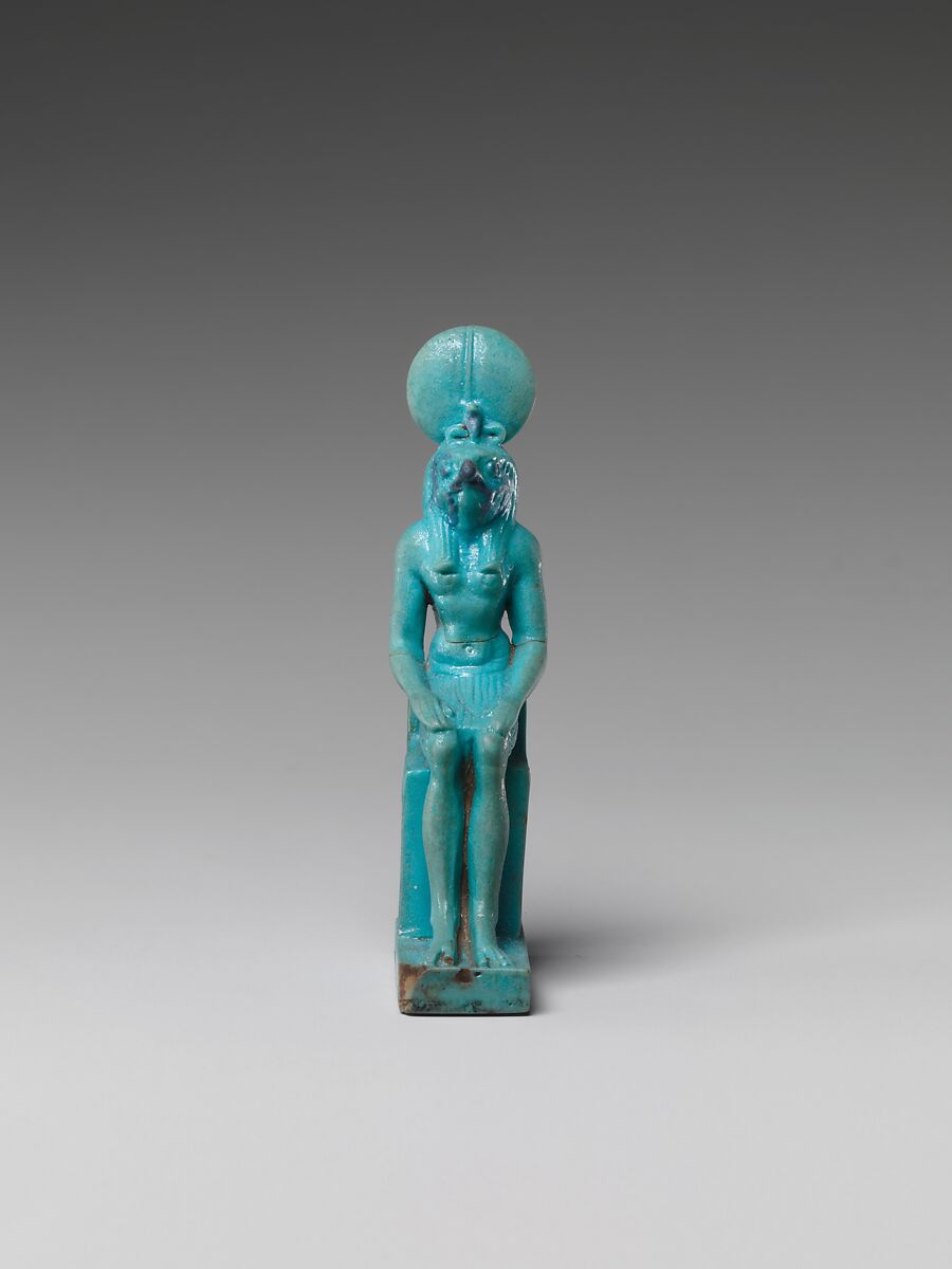 Statuette of Re-Harakhty, Faience