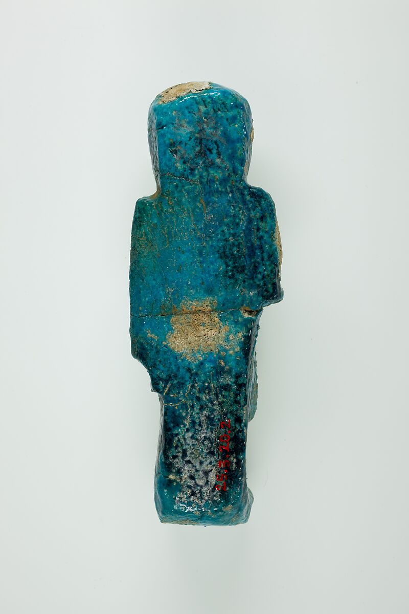 Overseer Shabti of Henettawy (C), Daughter of Isetemkheb, Faience