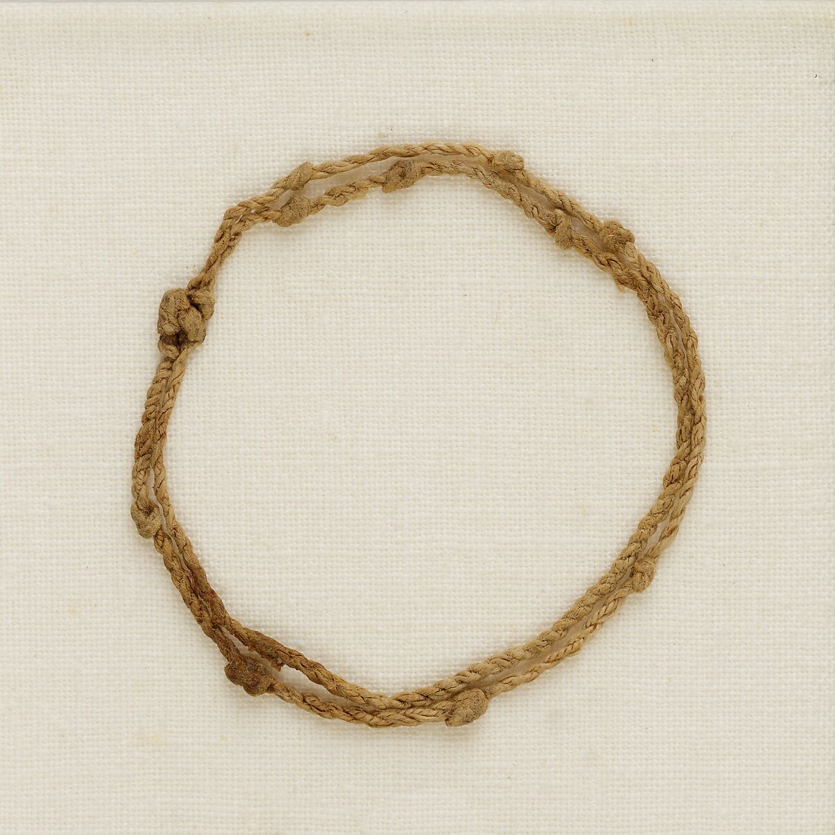 Knotted bracelet, Linen 