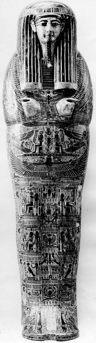 Inner Coffin of Menkheperre (C), usurped from Ahmose, Wood, paste, paint