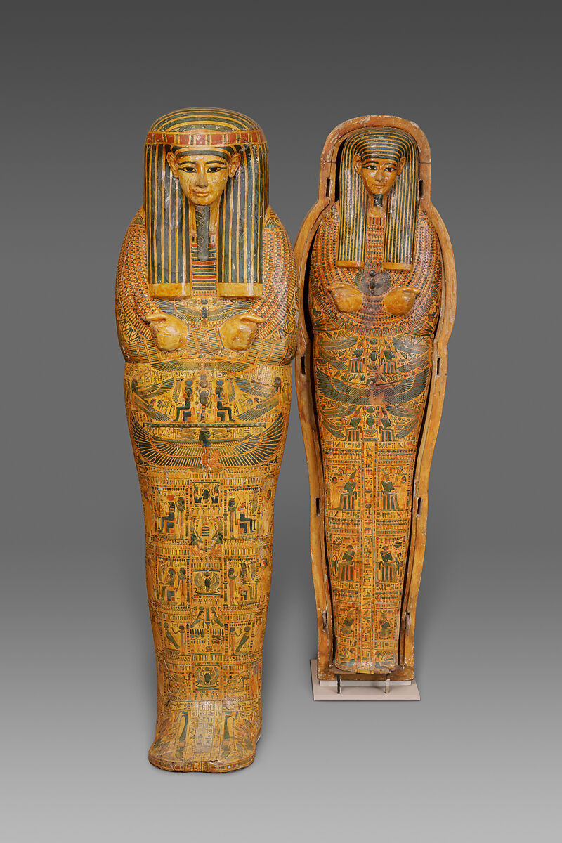 Inner Coffin of Menkheperre (C), usurped from Ahmose, Wood, paste, paint 