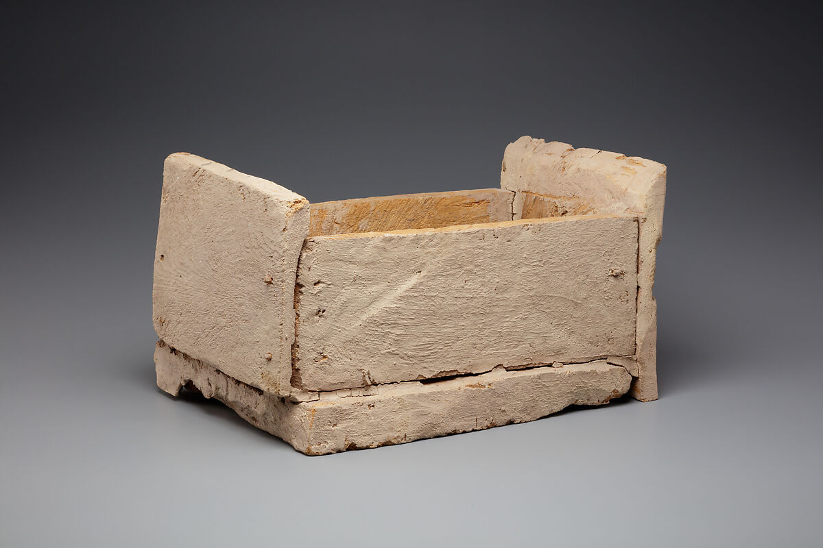 Shabti Box of Nauny, Sycomore, stucco, paint