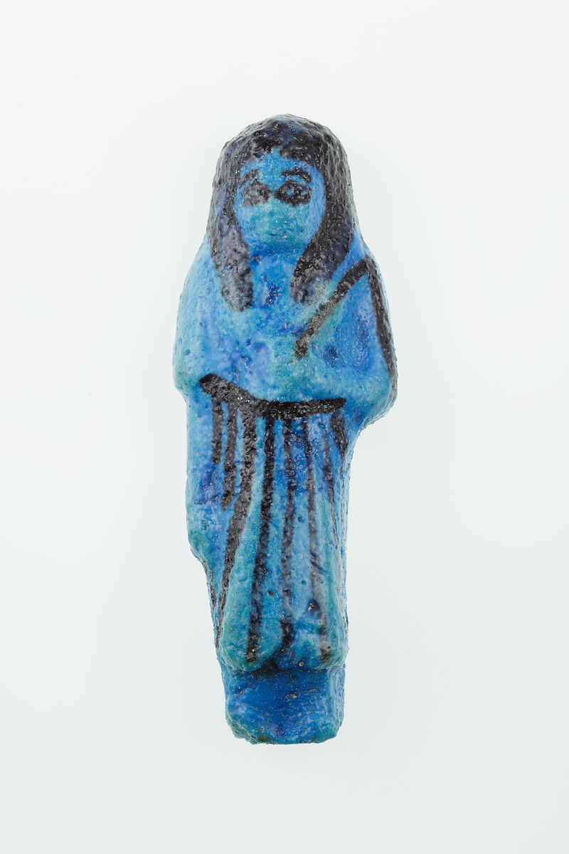 Overseer Shabti of Nauny, Faience 