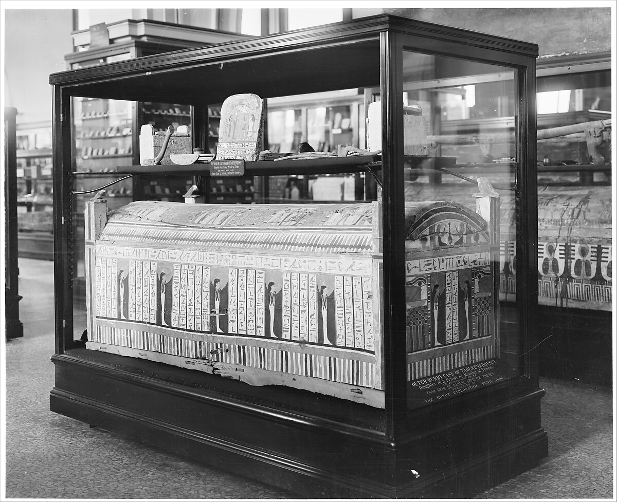 Outer Coffin of Tabakenkhonsu, Wood, gesso, paint, stucco