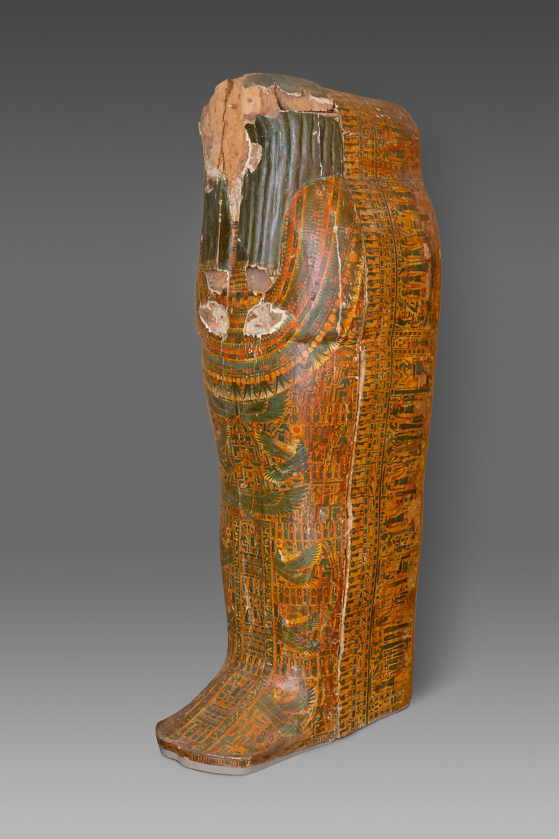 Outer Coffin of Djedmutesankh, Wood, paste, paint 