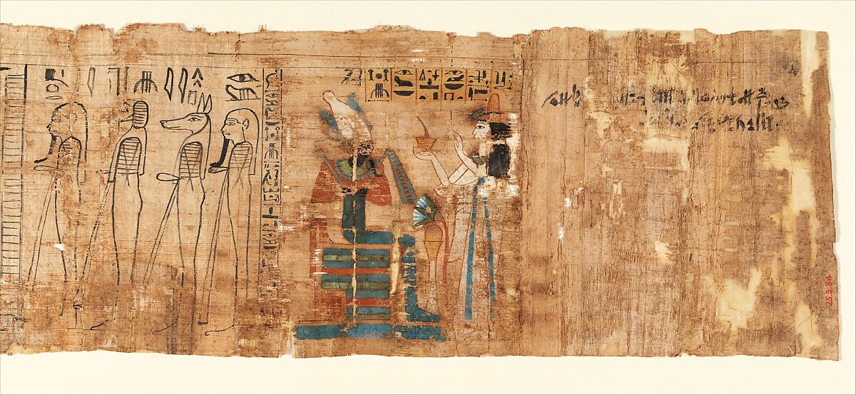Book of the Dead Papyrus of Tiye, Papyrus
