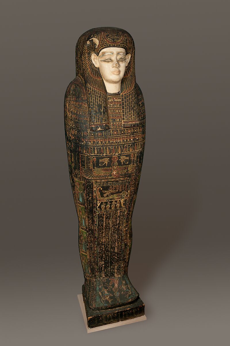 Coffin of Isetweret, Painted and gessoed wood 