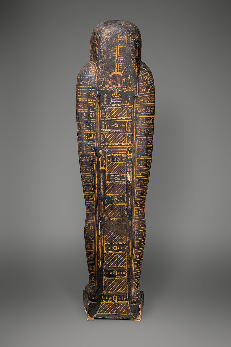 Coffin of Isetweret, Painted and gessoed wood