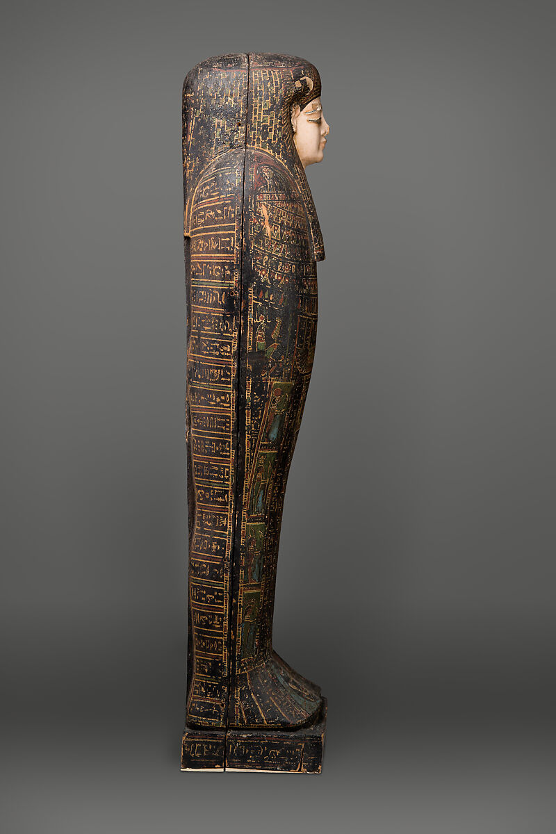 Coffin of Isetweret, Painted and gessoed wood