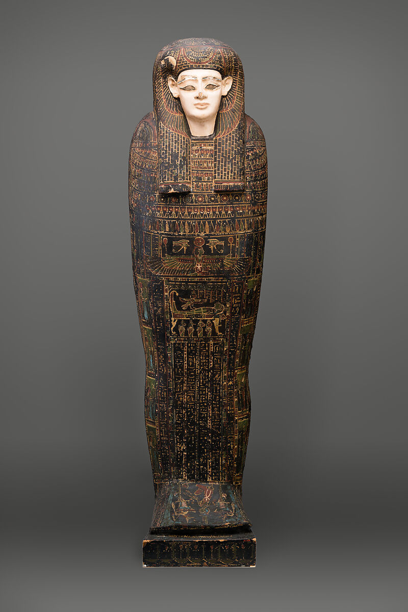 Coffin of Isetweret, Painted and gessoed wood