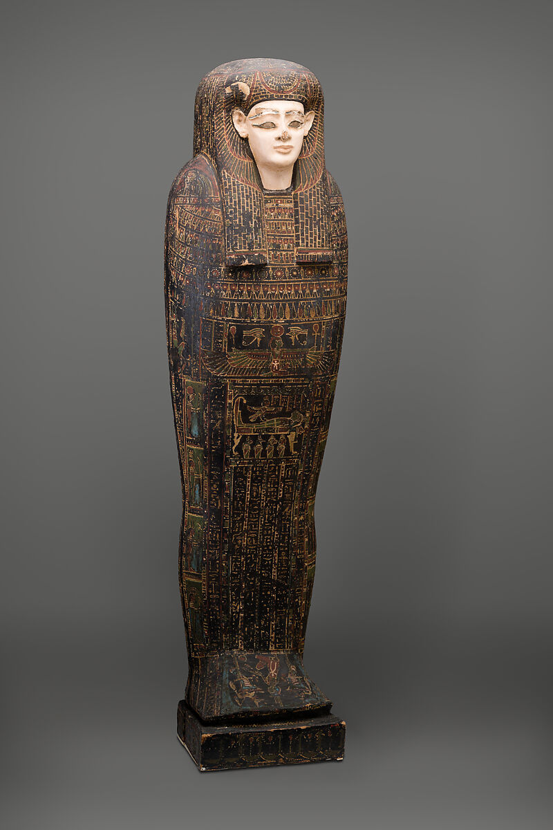 Coffin of Isetweret, Painted and gessoed wood