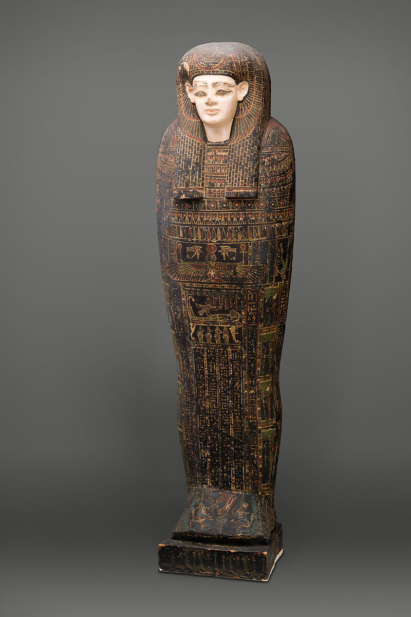 Coffin of Isetweret, Painted and gessoed wood