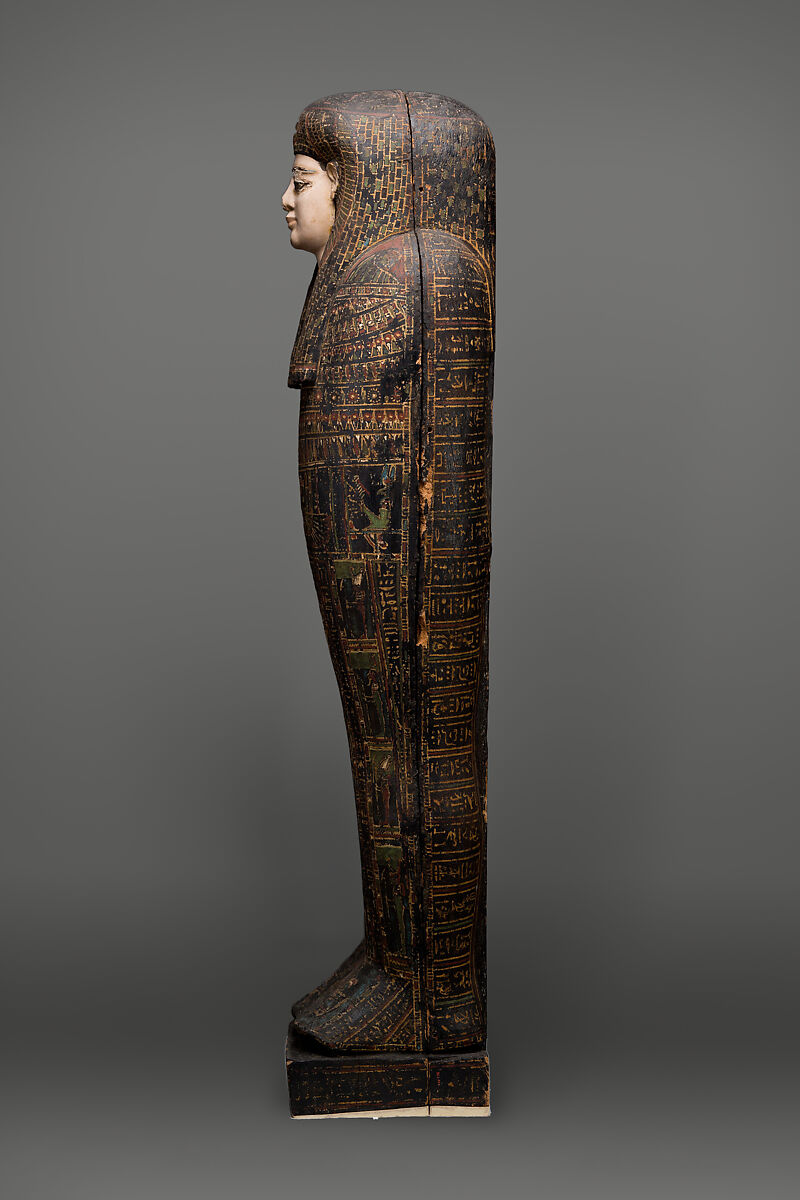 Coffin of Isetweret, Painted and gessoed wood