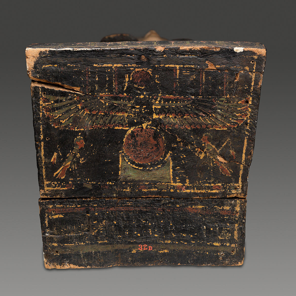 Coffin of Isetweret, Painted and gessoed wood